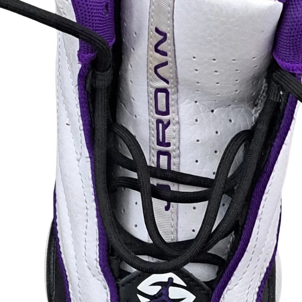 Nike Air Jordan Pro Strong (PS) Shoes Kid’s SZ 3Y White Black Purple DC7909-150